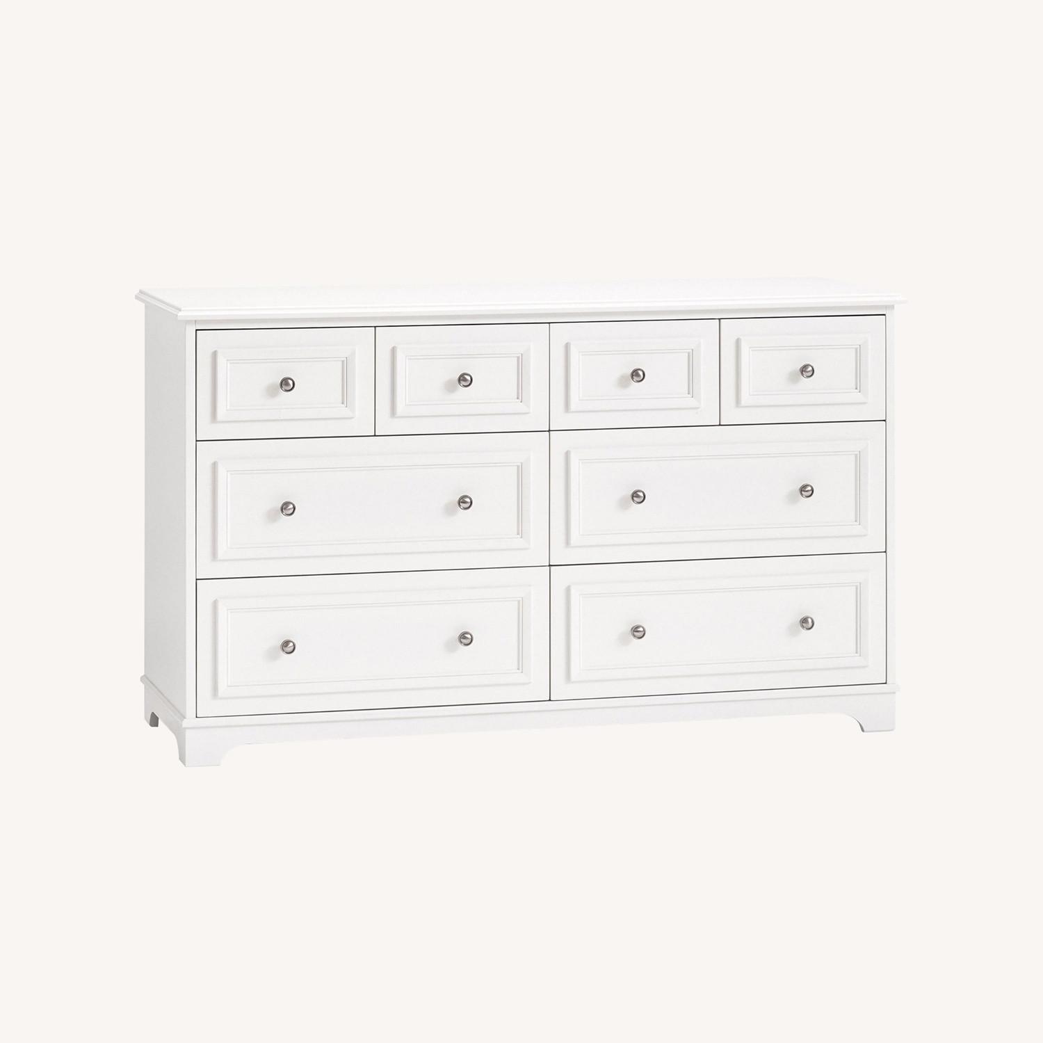 Pottery Barn Filmore X Wide Dresser Simple White - image-0