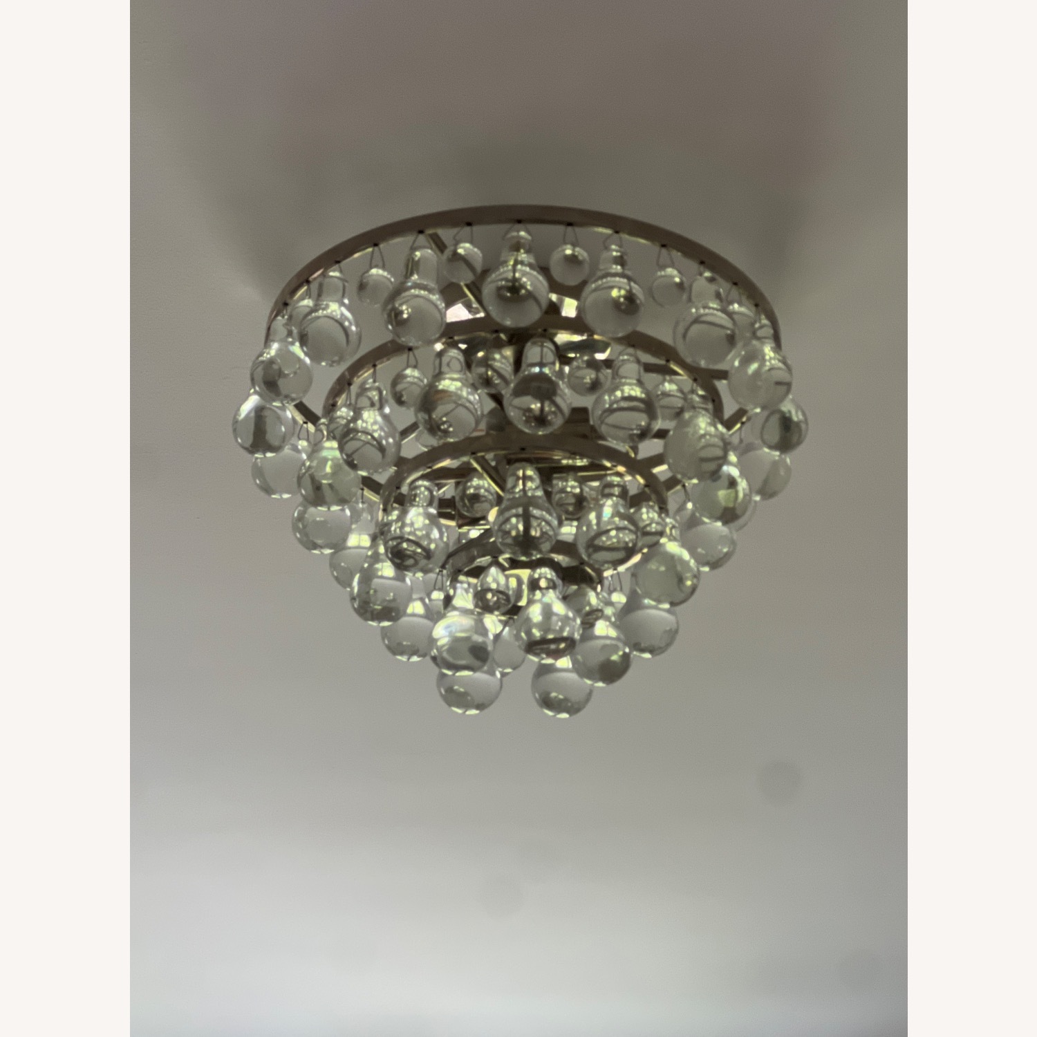 Robert Abbey Polished Nickel Bling Flushmount - image-4