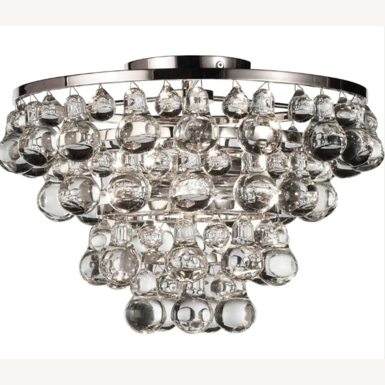 Robert Abbey Polished Nickel Bling Flushmount - image-5