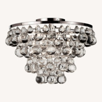 Robert Abbey Polished Nickel Bling Flushmount