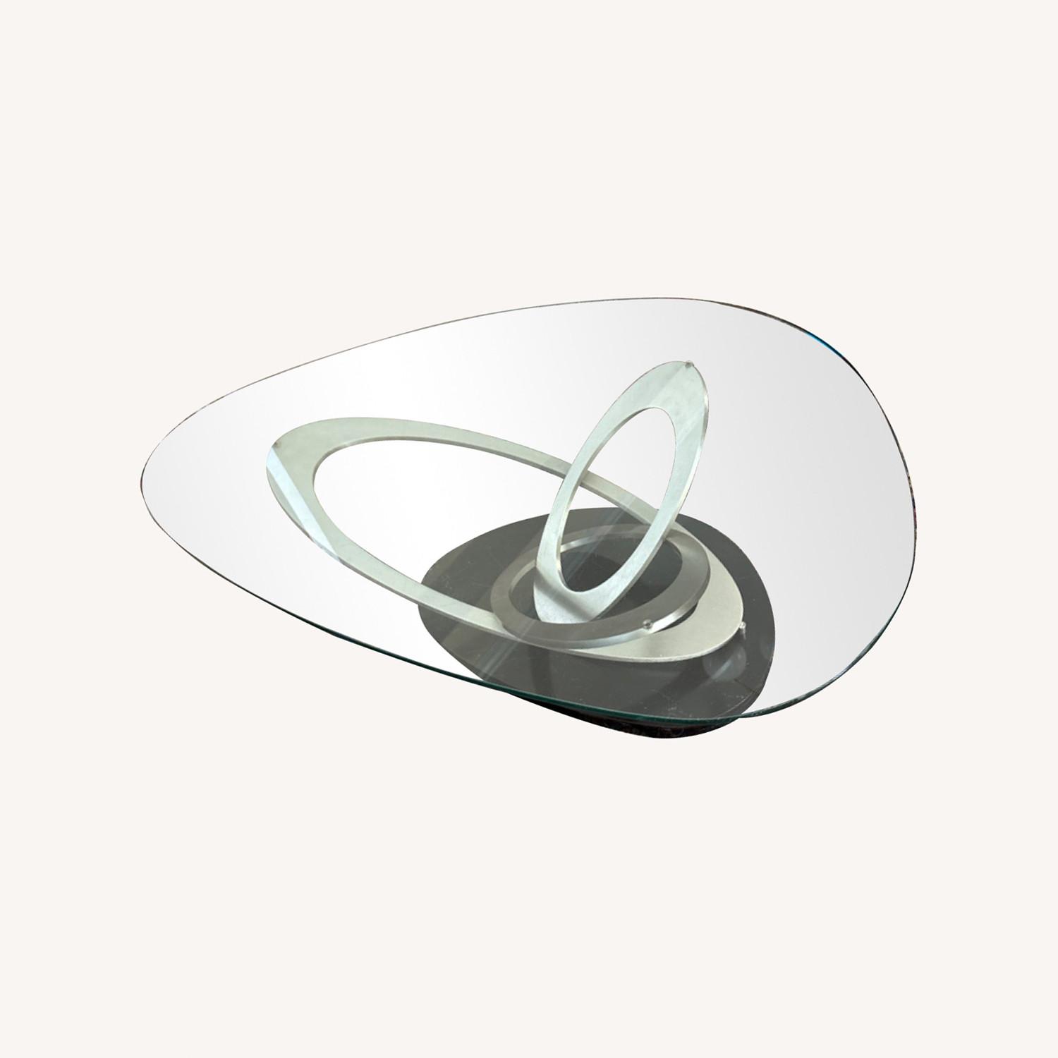 Jensen-Lewis Fusion Glass/Metal Coffee Table - image-0