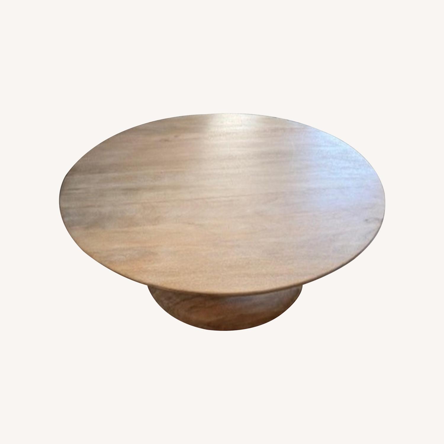 West Elm Winona Round Pedestal Coffee Table - image-0