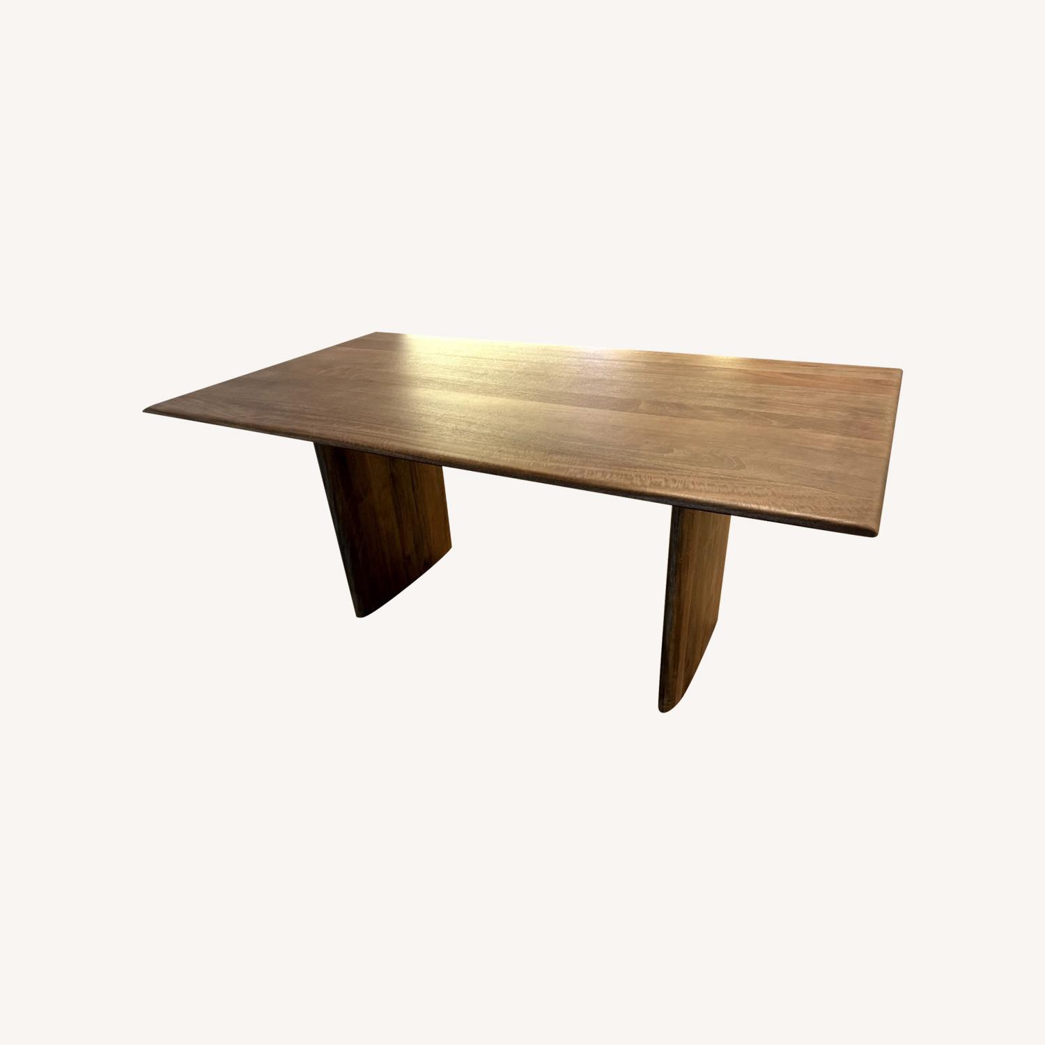 West Elm Anton Solid Wood Dining Table 72 inches - AptDeco