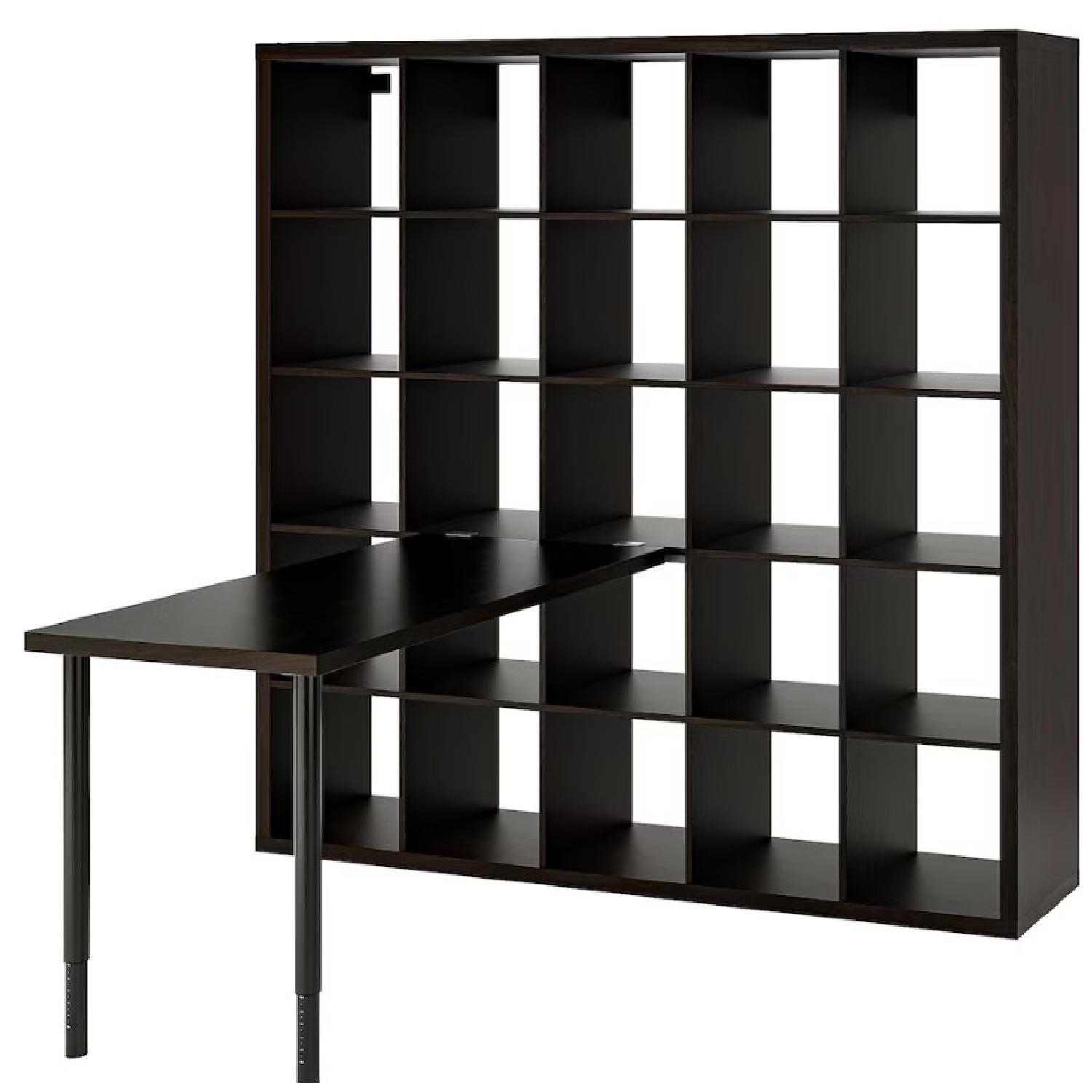 IKEA KALLAX Large Bookshelf with Attaching Desk - image-5