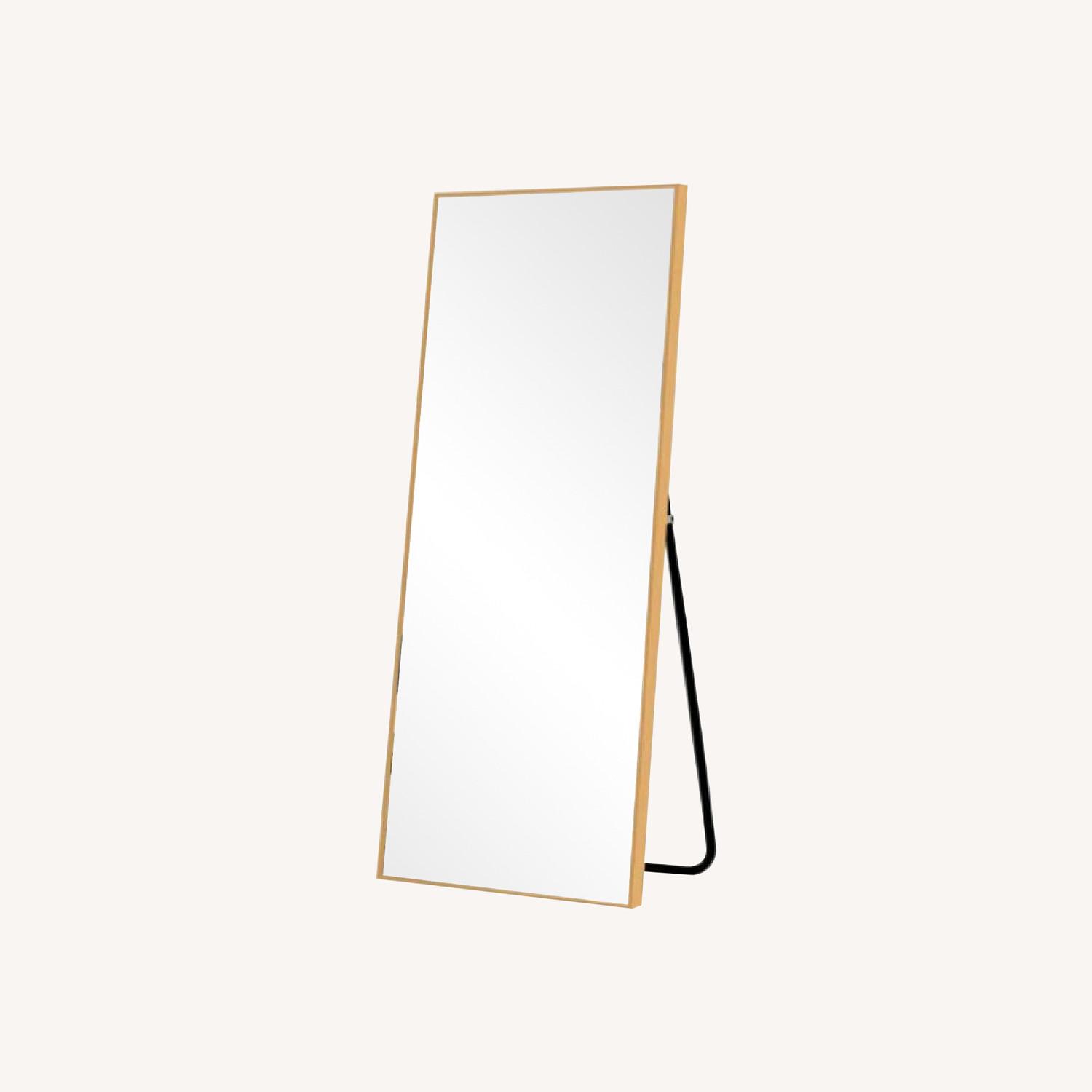 Wayfair Gold Rim 5ft Floor Mirror - image-0