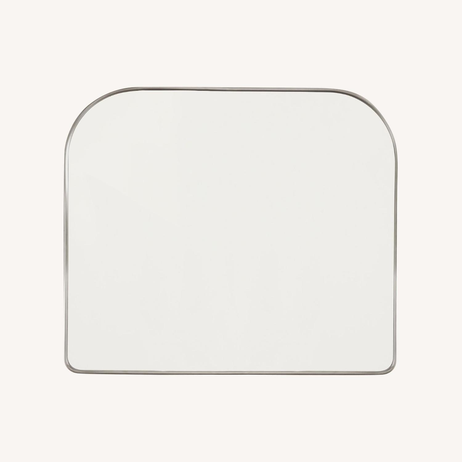 West Elm Streamline Metal Wide Arch Mantel Mirror - image-0