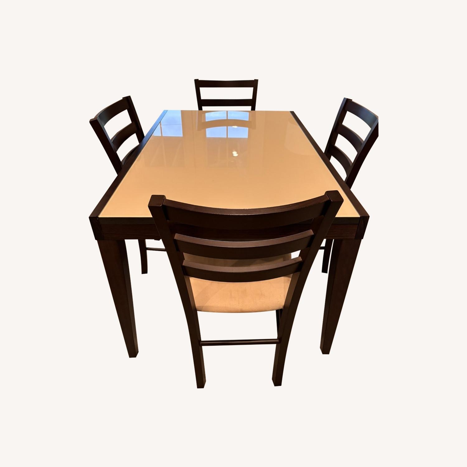 Piece Macy's Dining Table Chairs East West Furniture 5-Piece