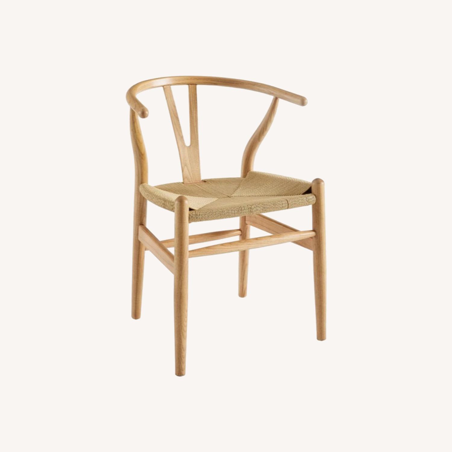 Natural Wishbone Chair - image-0