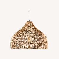Crate & Barrel Cabo Large Woven Pendant Light