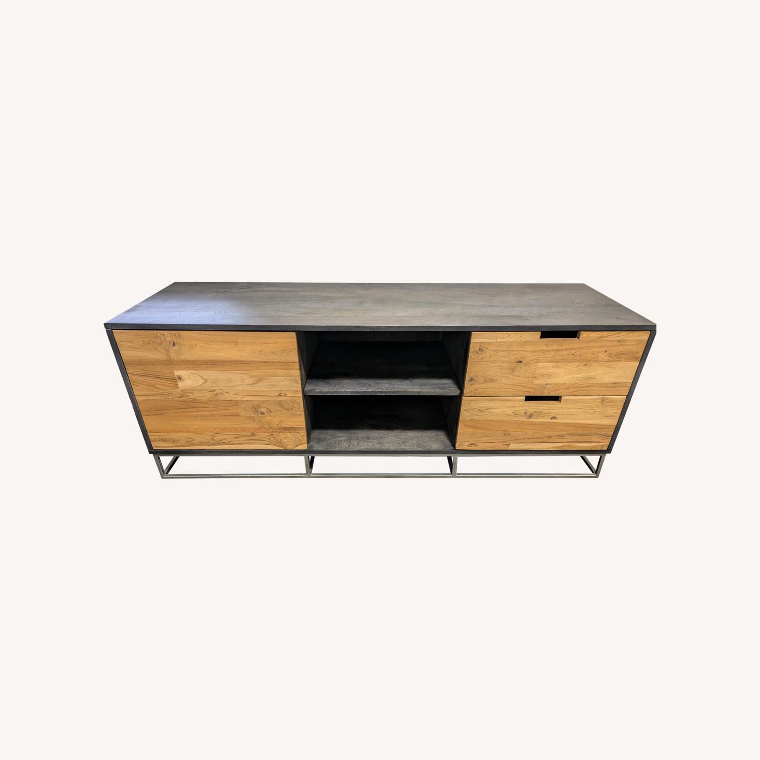CB2 Congo Wood Media Console 65'' - image-0
