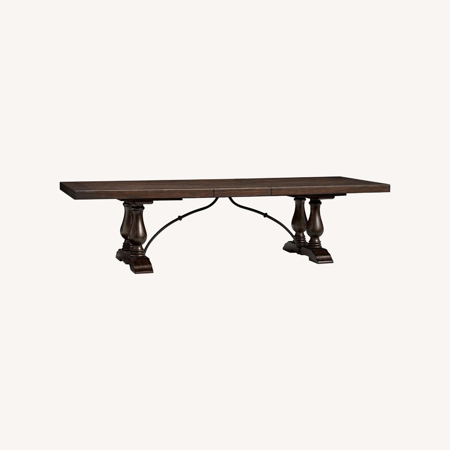 Pottery Barn Solid Wood Dining Table Extendable - image-0