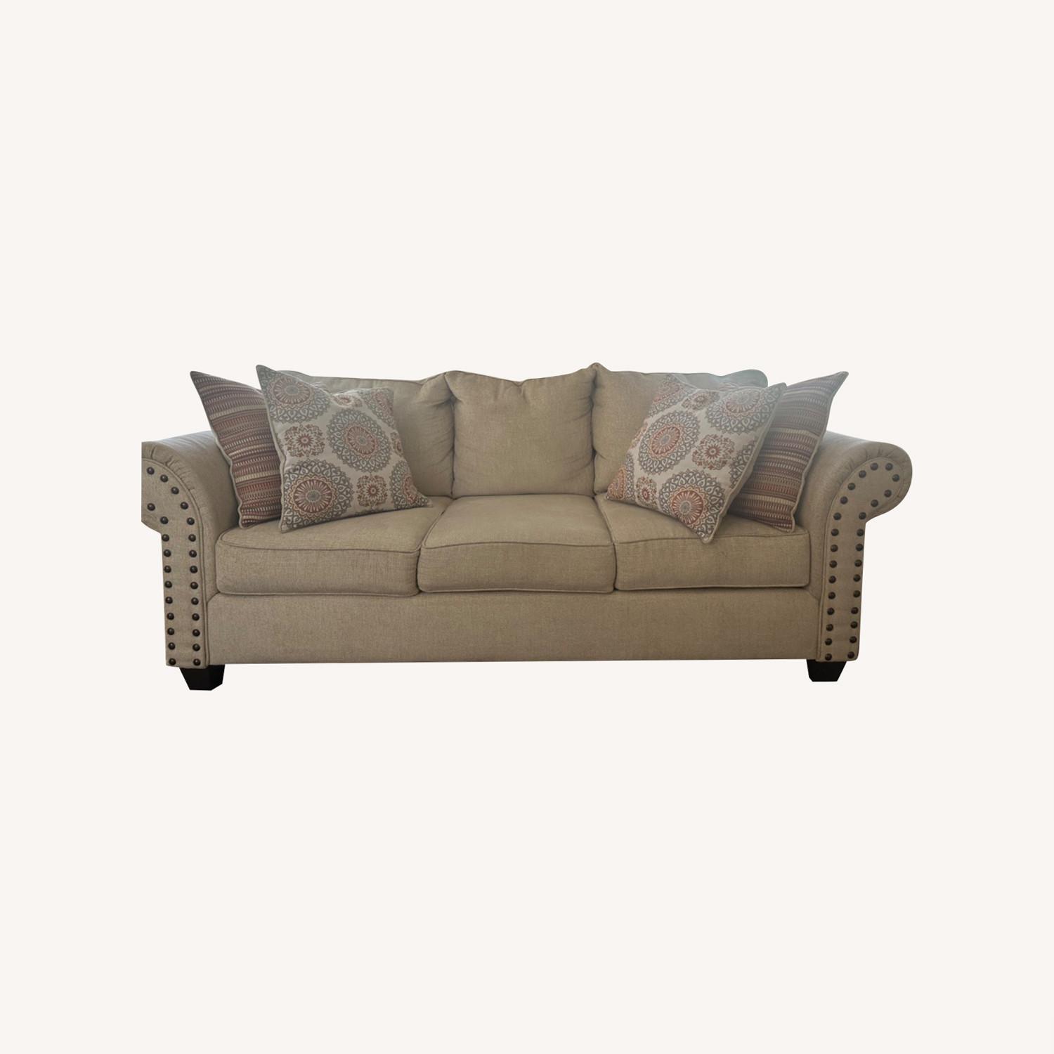 Kara Beige Sofa 88 - AptDeco