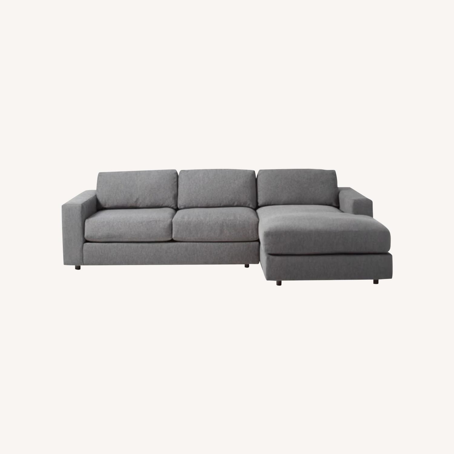 West Elm Couch - Urban 2-Piece Chaise Sectional - image-0