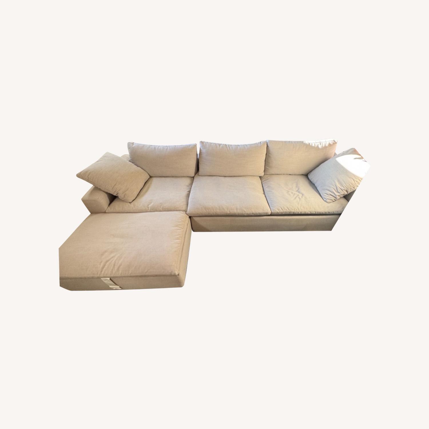Living Spaces Utopia Cloud Sectional Couch - image-0