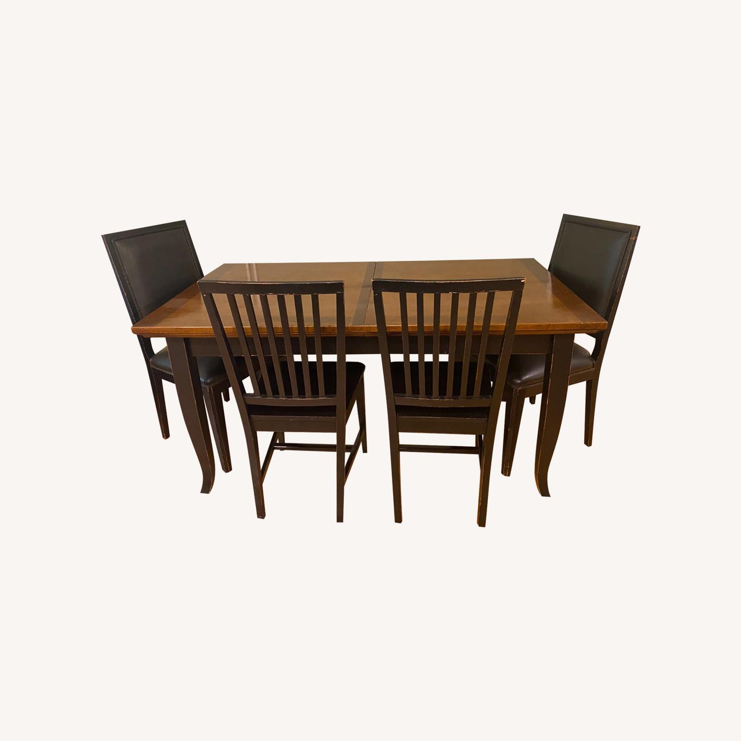 Dining Set - Table W 8 Chairs and 2 Leaves - AptDeco