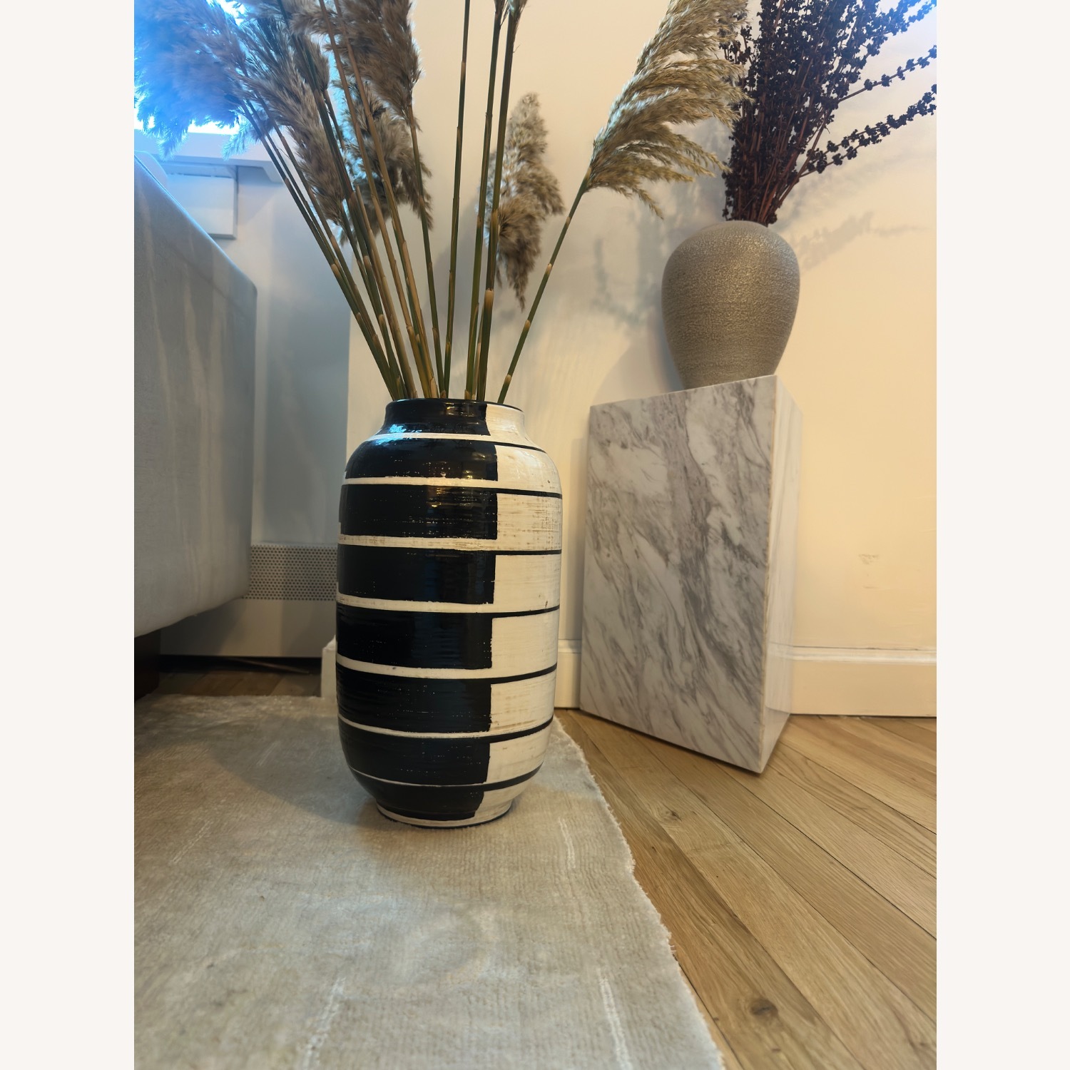 CB2 Marble Tri Table Plinth - image-4