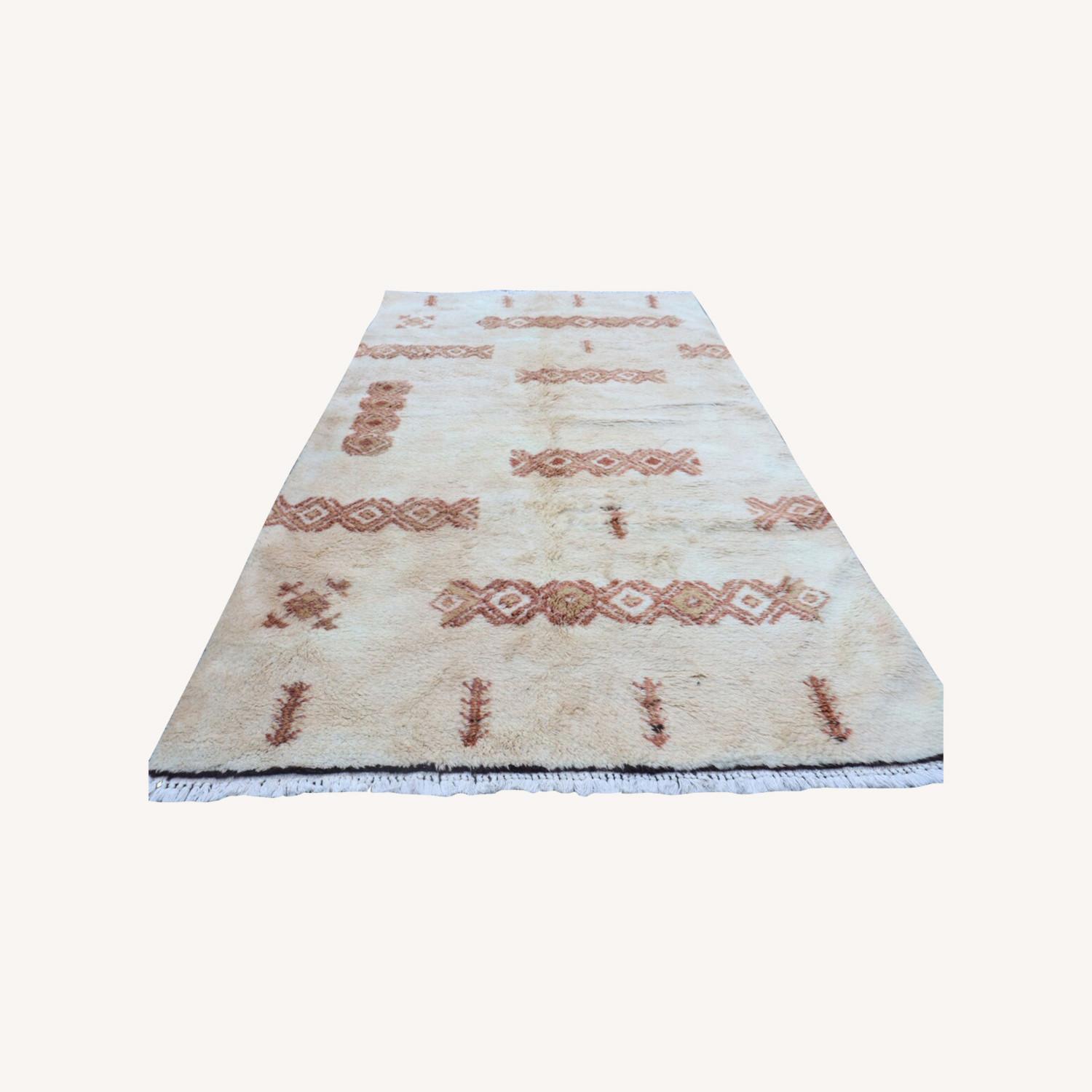 Handwoven Vintage Oushak Rug - Turkish Anatolian 6.4X11.1 - image-0