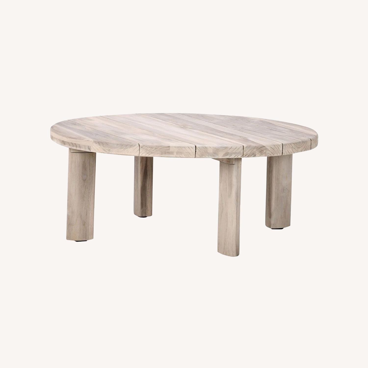 Classic Home Don 39" Outdoor Round Coffee Table - image-0