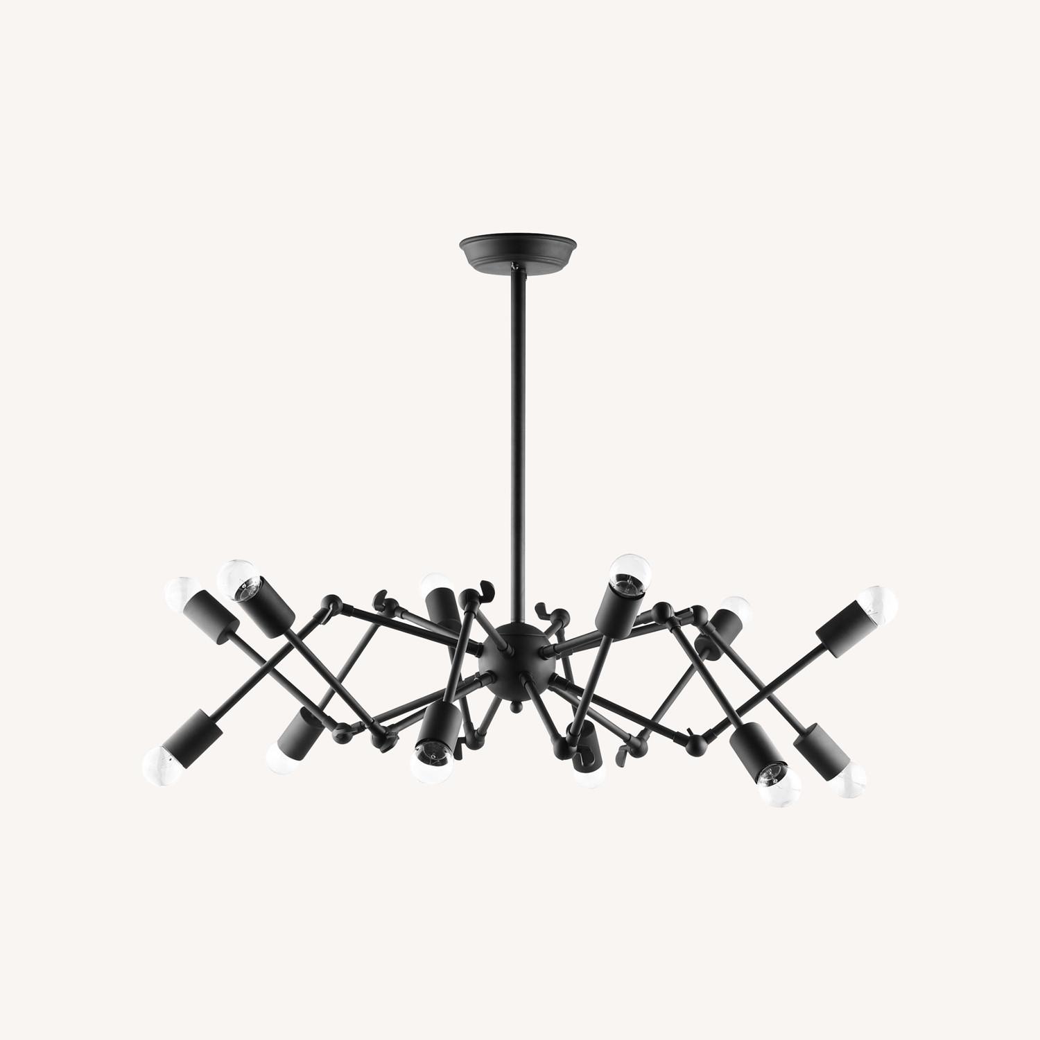 Ceiling Fixture In Powder-Coated Black Steel - image-5