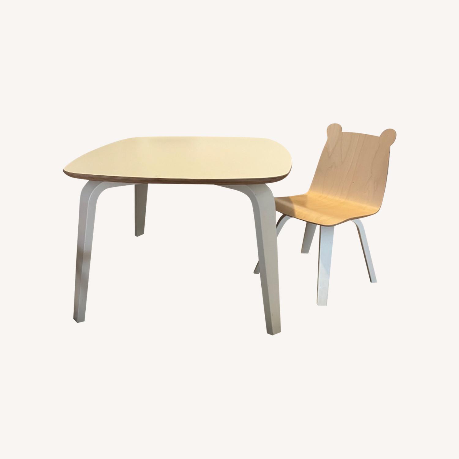 Oeuf Play Table and 2 Bear Chairs - image-0