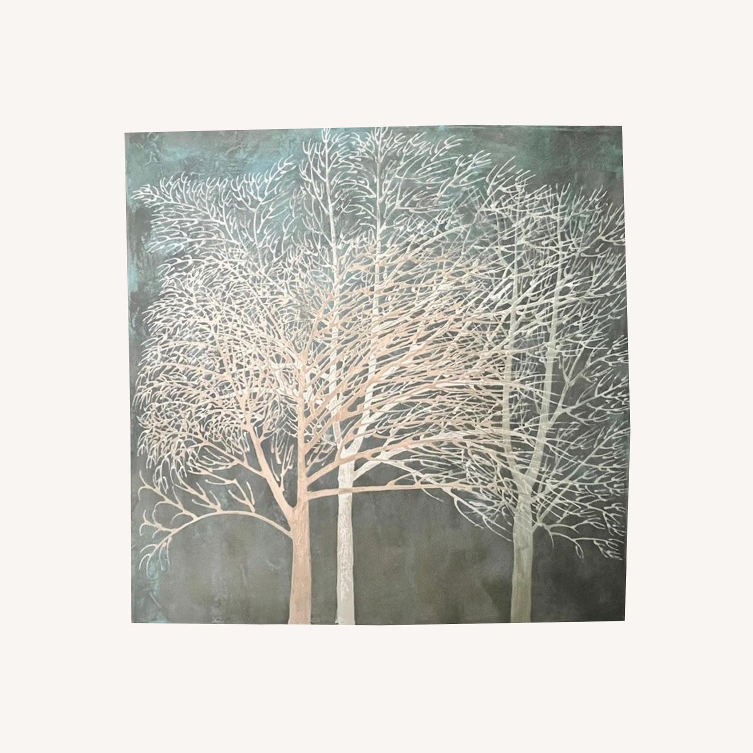 Uttermost "Trees" Print Cream/Blue/Grey/Green - image-0