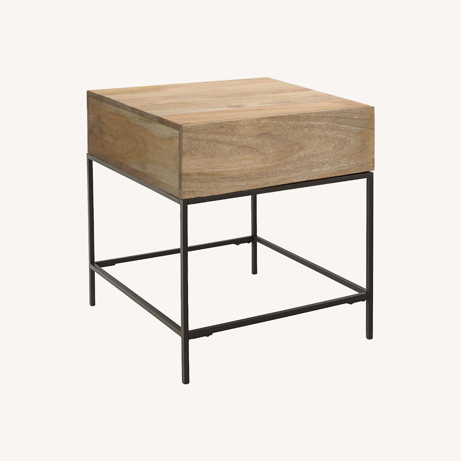 West Elm Industrial Storage Side Table (20") - image-0