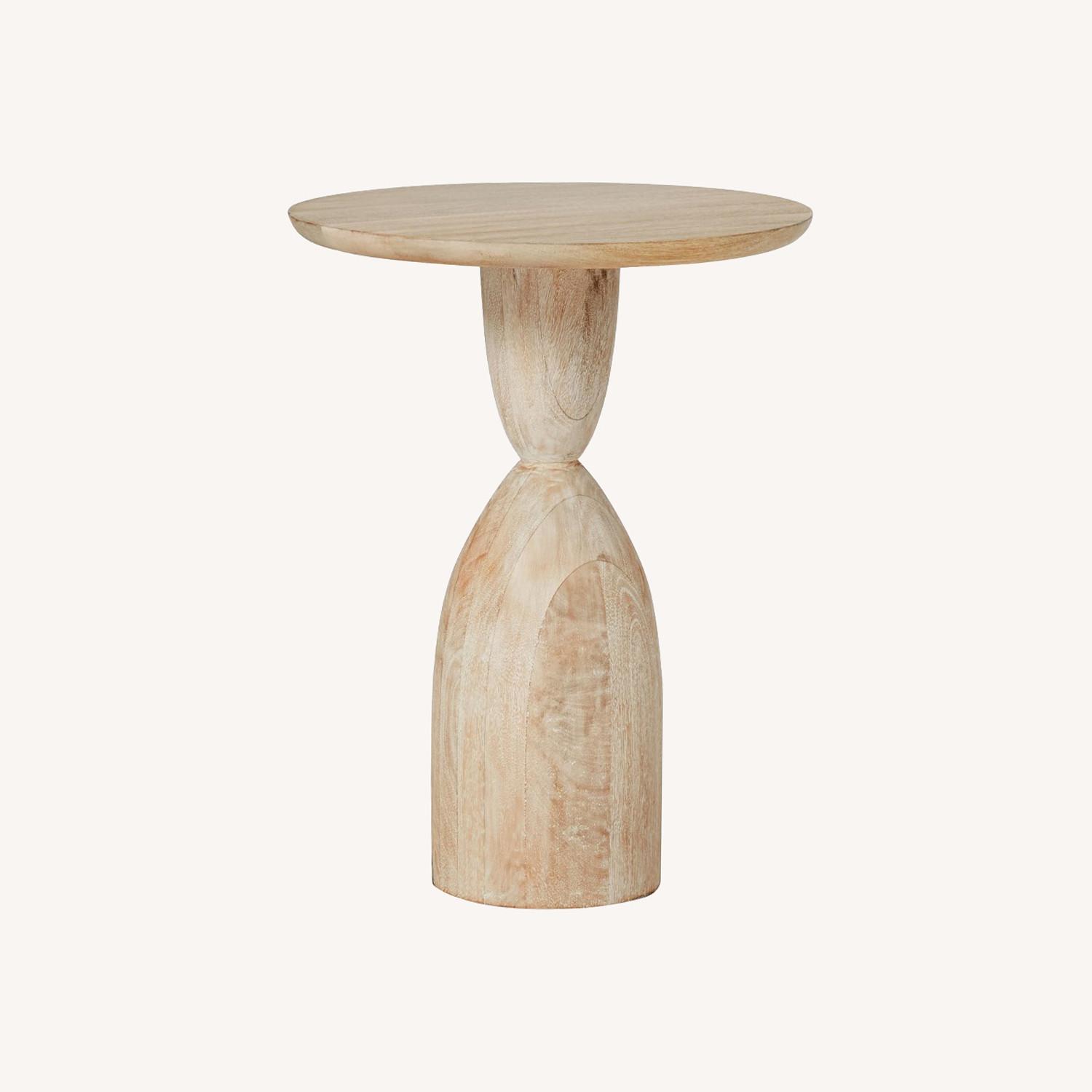 West Elm Winona Round Pedestal Side Table (16") - image-0