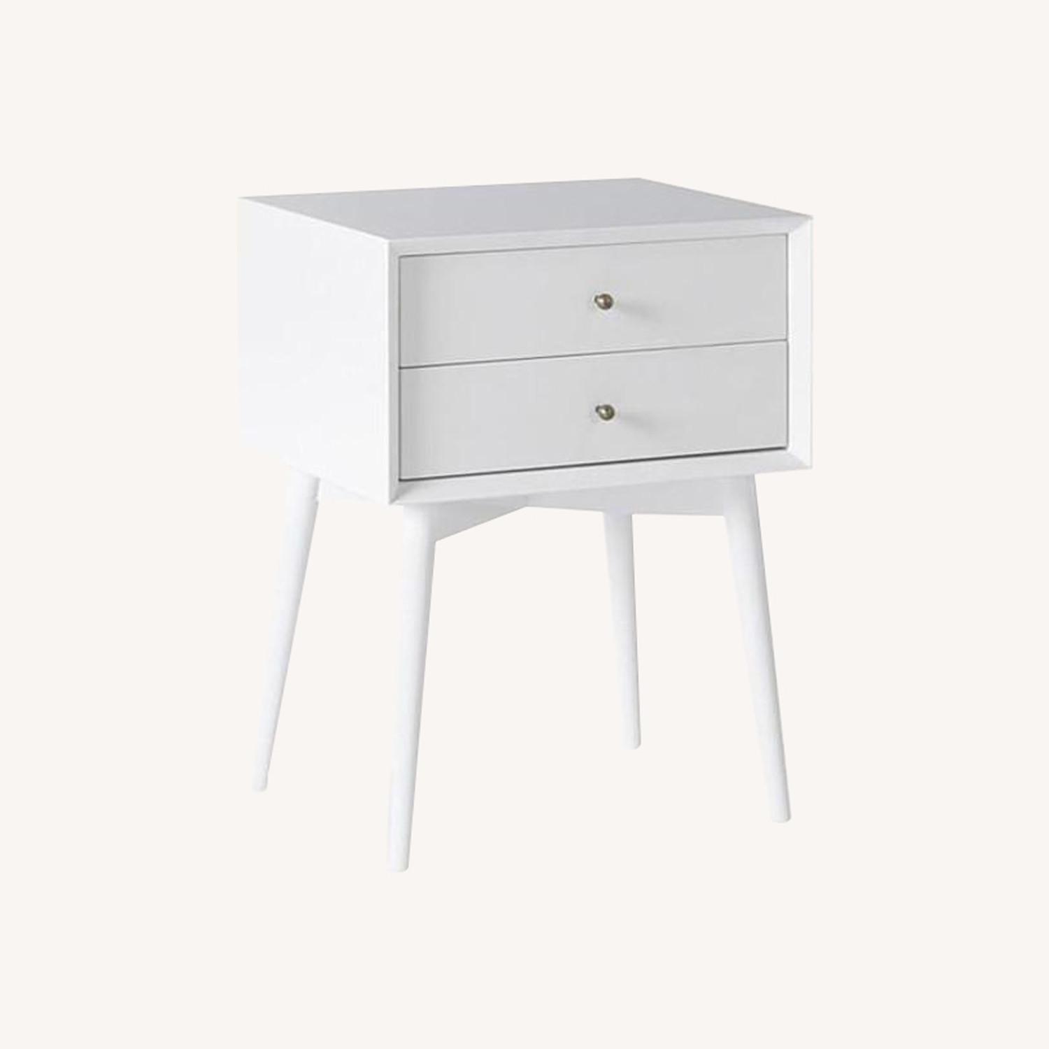 West Elm Mid-Century Nightstand - White - image-0