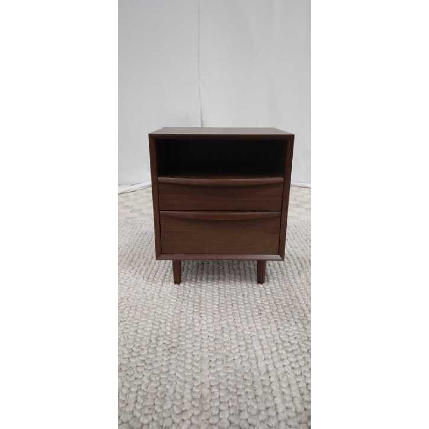 Article Lenia Walnut 2 Drawer Nightstand - image-5