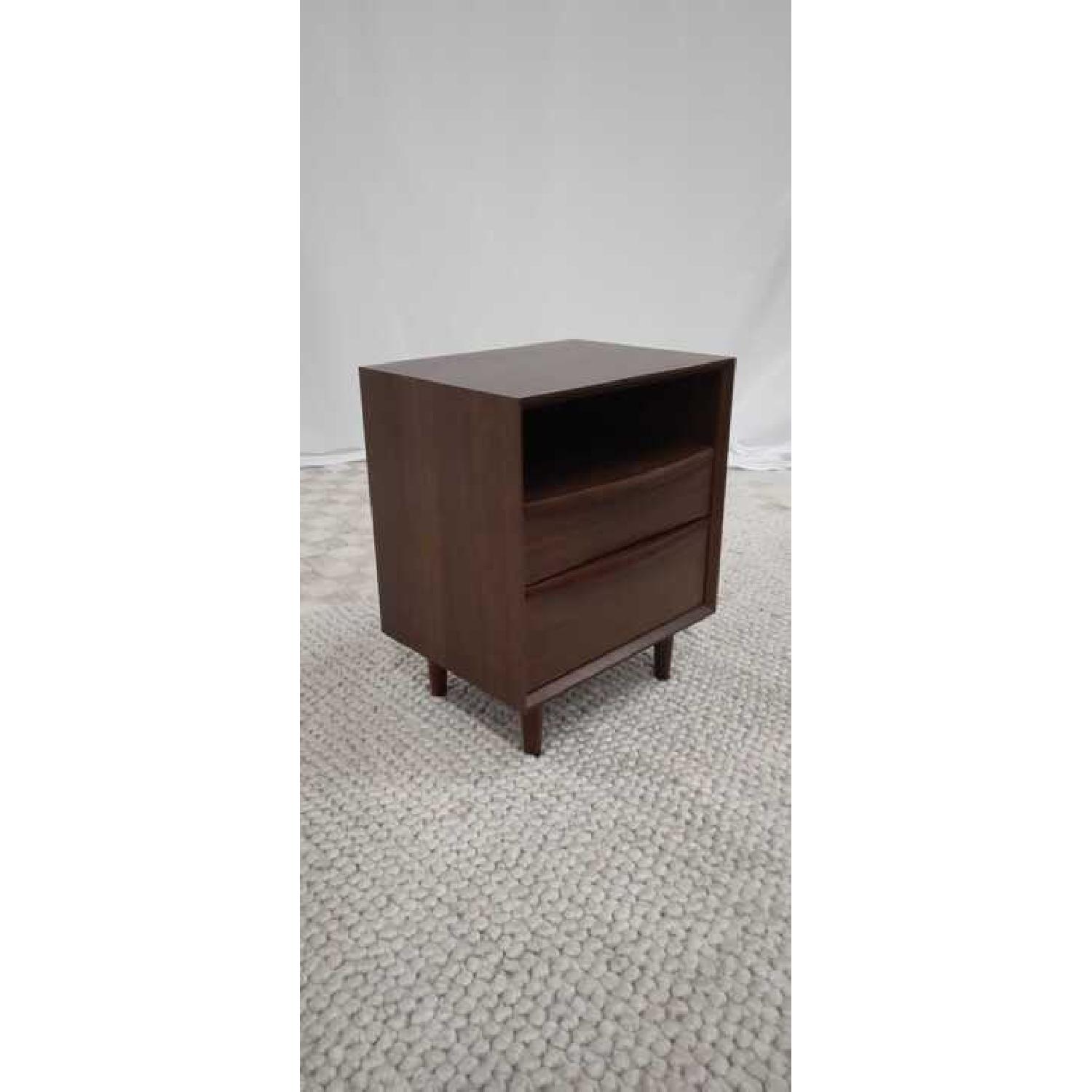 Article Lenia Walnut 2 Drawer Nightstand - image-4