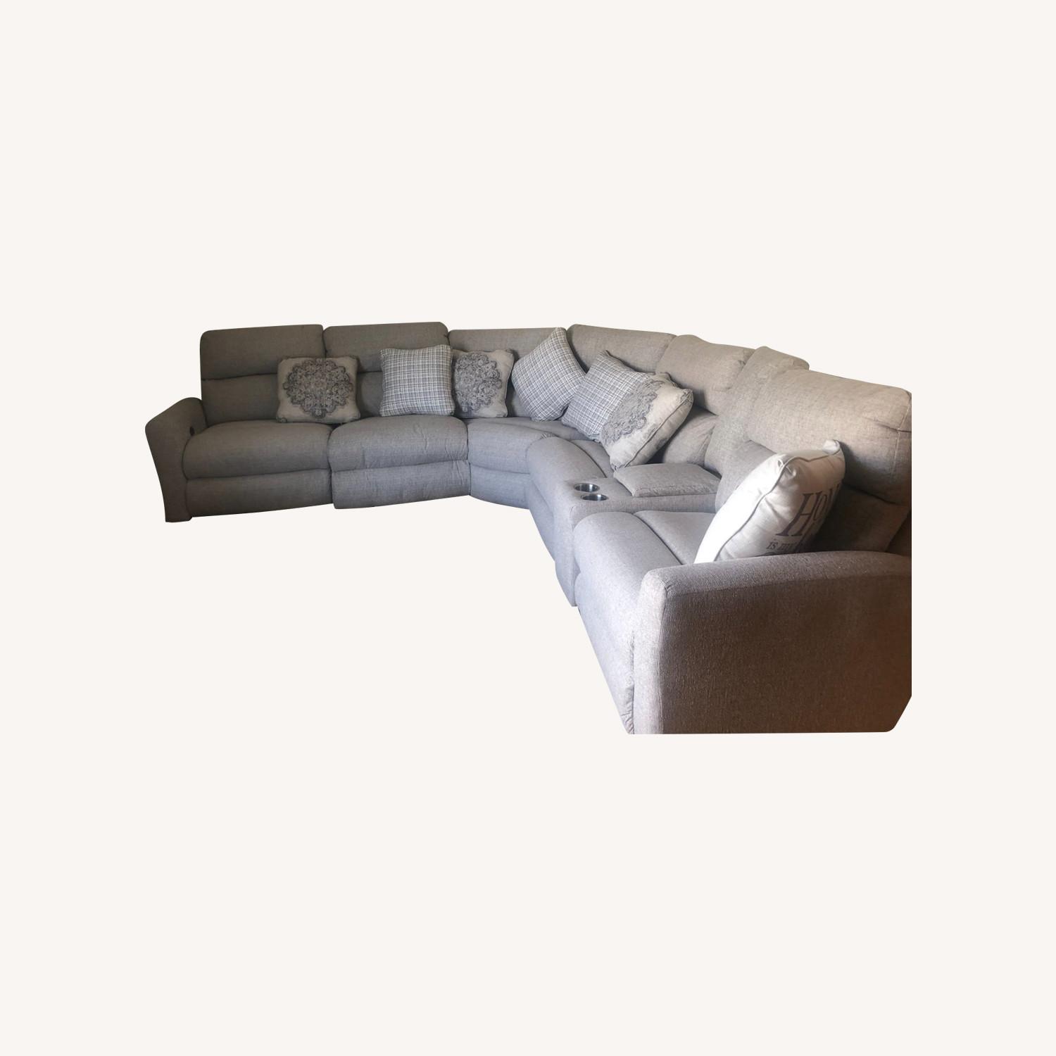 Charleston Beige 6 Piece Power Sectional - image-0