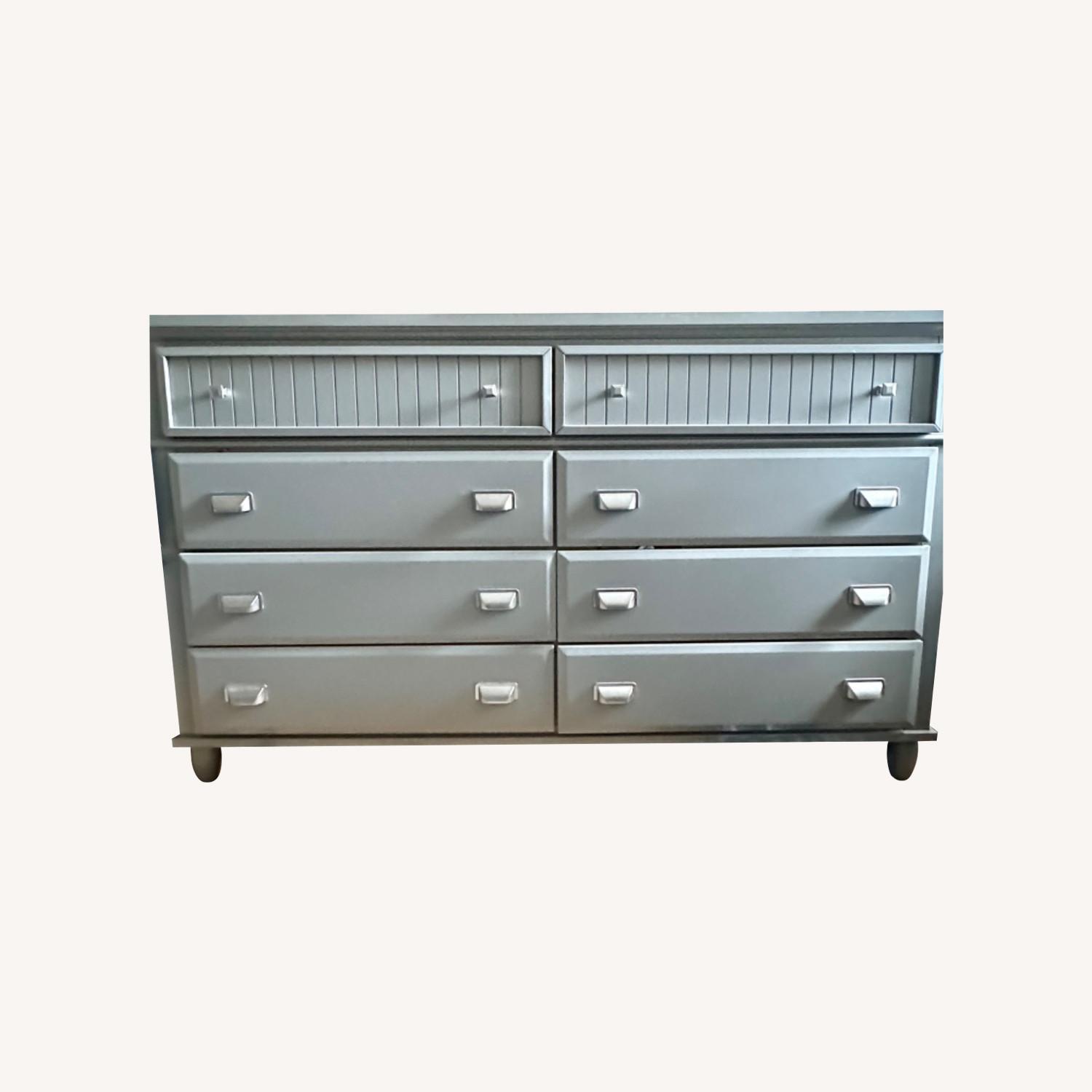 Spencer Gray 8 Drawer Dresser - image-0