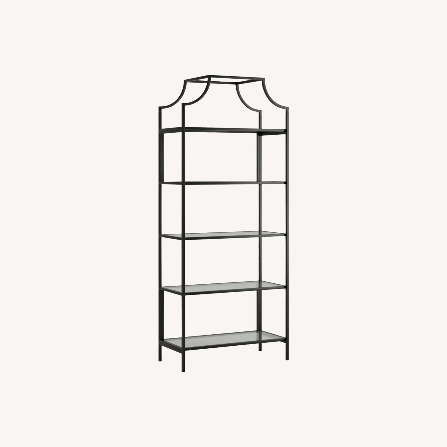Black + Glass Bookcase - image-0