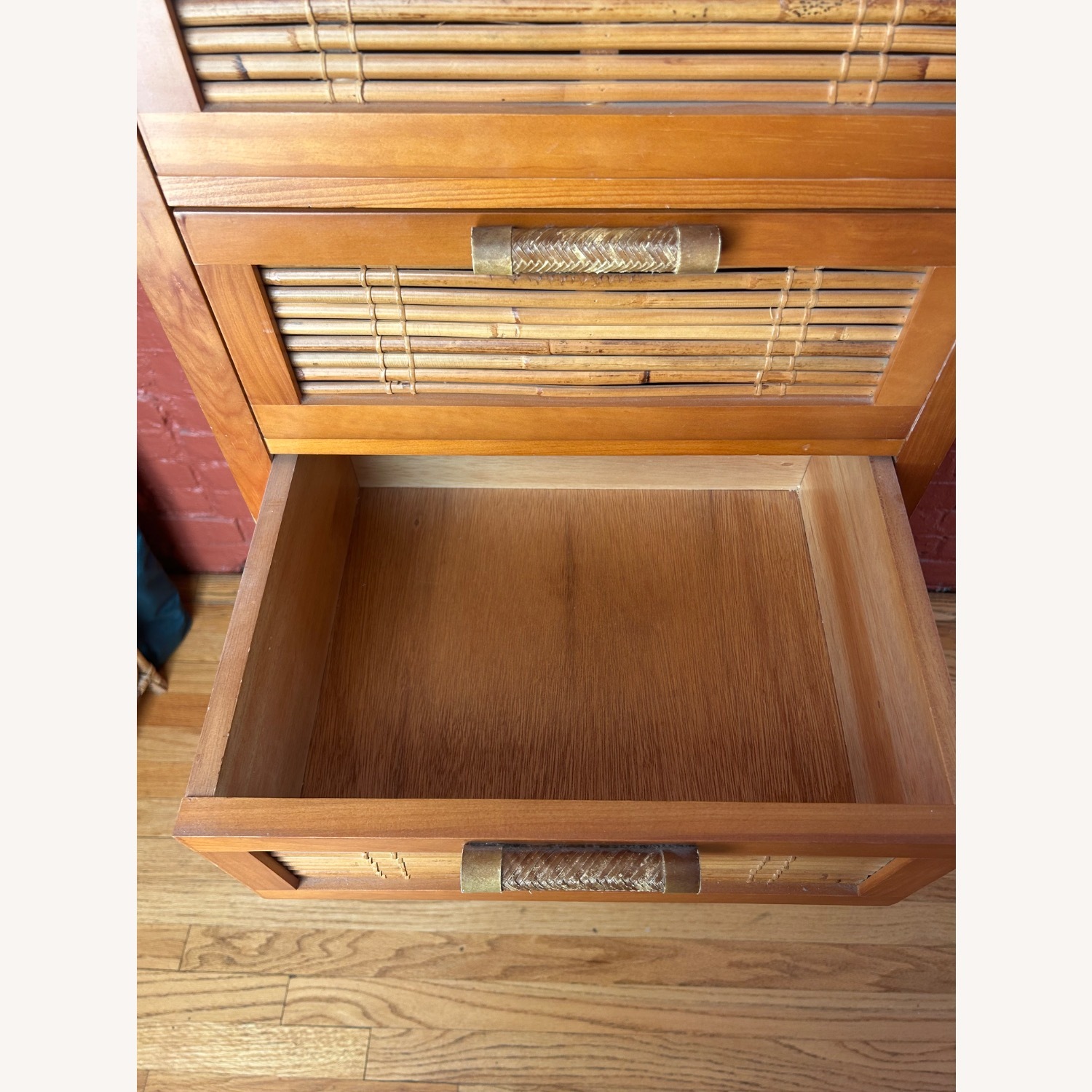 Pier 1 Imports Bamboo Wood Chest of Drawers - image-9