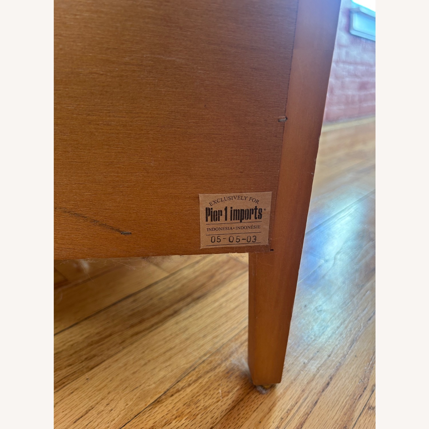 Pier 1 Imports Bamboo Wood Chest of Drawers - image-4