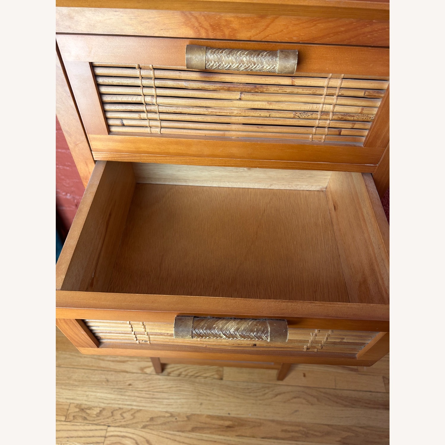 Pier 1 Imports Bamboo Wood Chest of Drawers - image-8