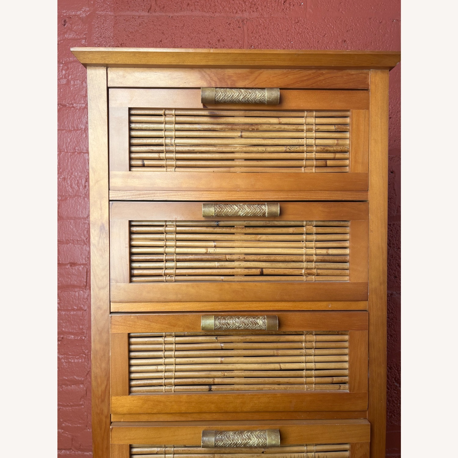 Pier 1 Imports Bamboo Wood Chest of Drawers - image-14