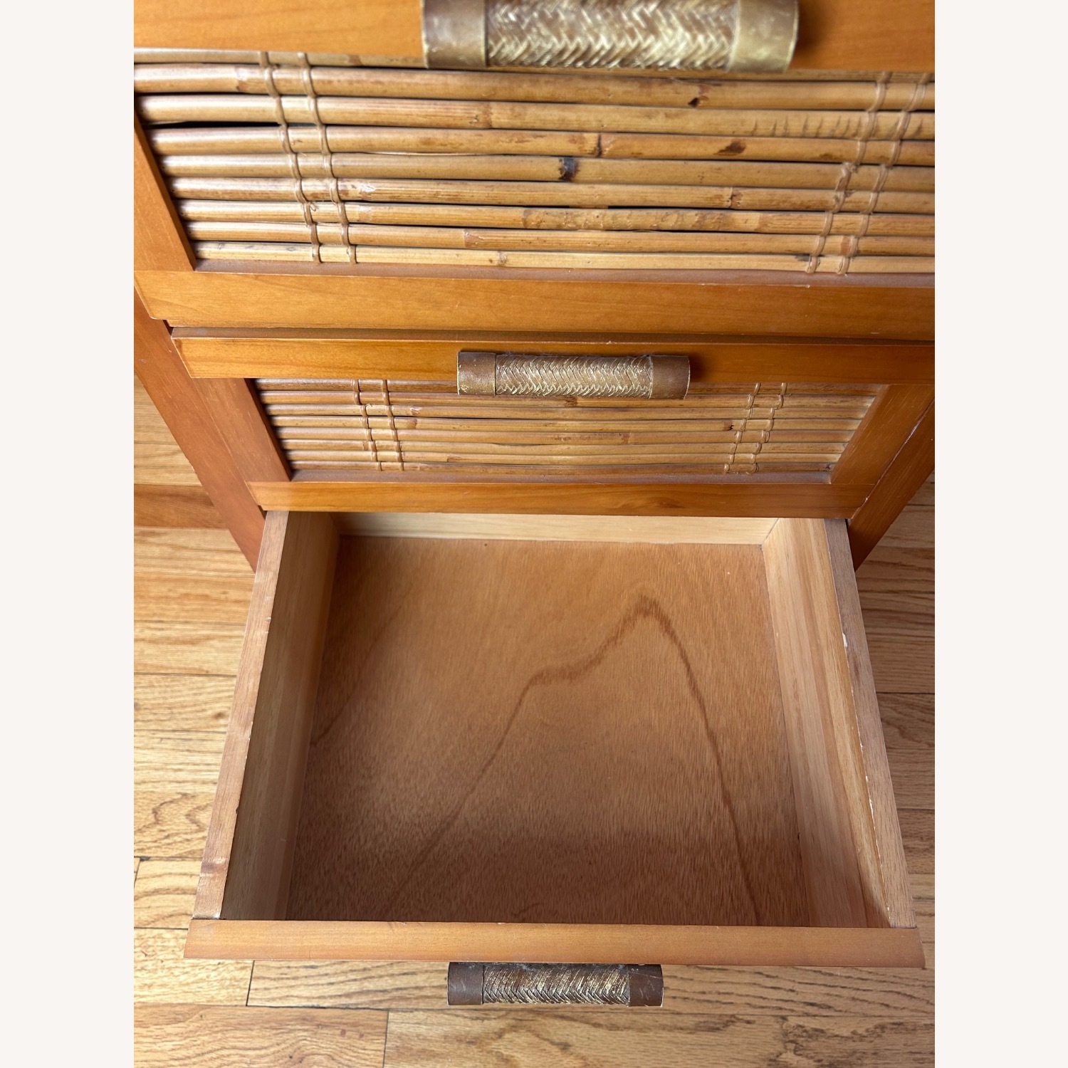 Pier 1 Imports Bamboo Wood Chest of Drawers - image-12