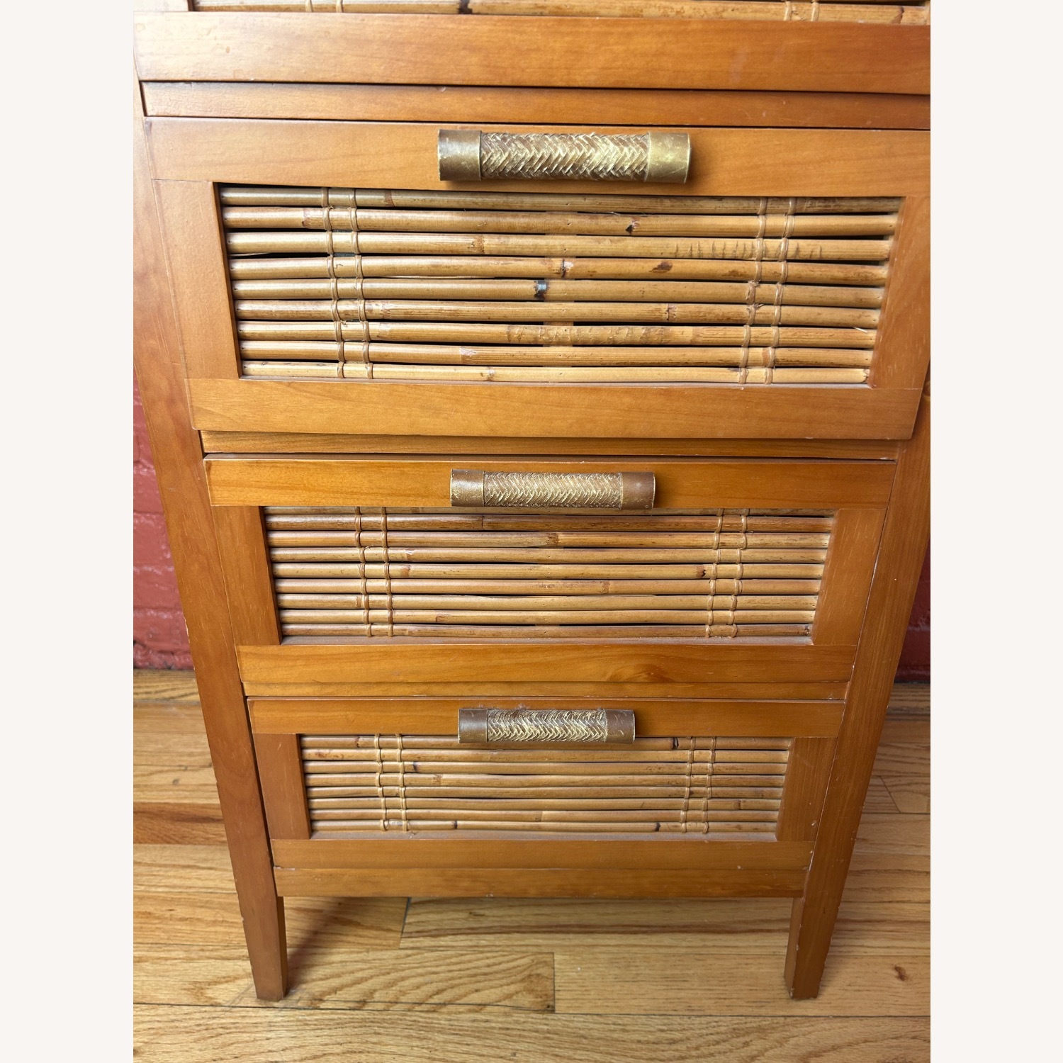 Pier 1 Imports Bamboo Wood Chest of Drawers - image-13