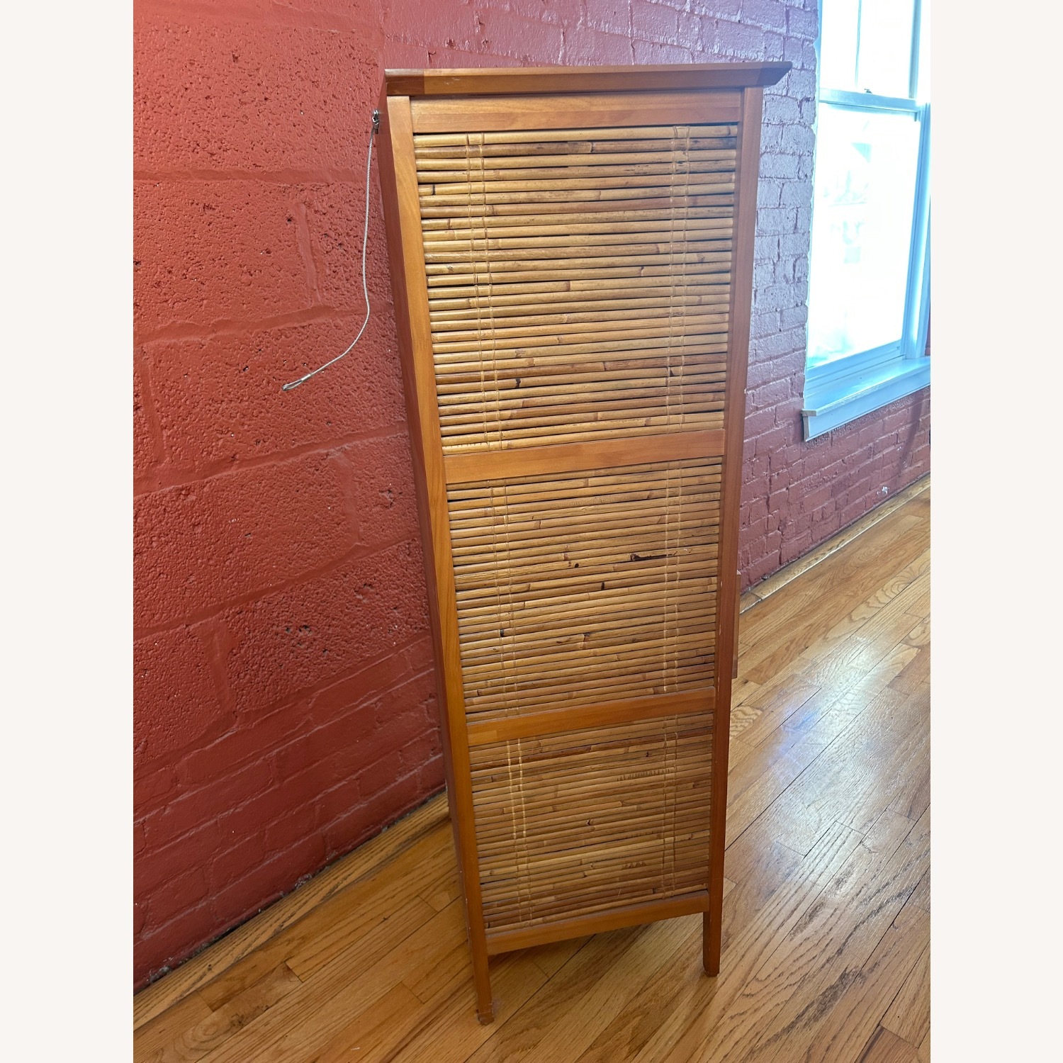 Pier 1 Imports Bamboo Wood Chest of Drawers - image-1