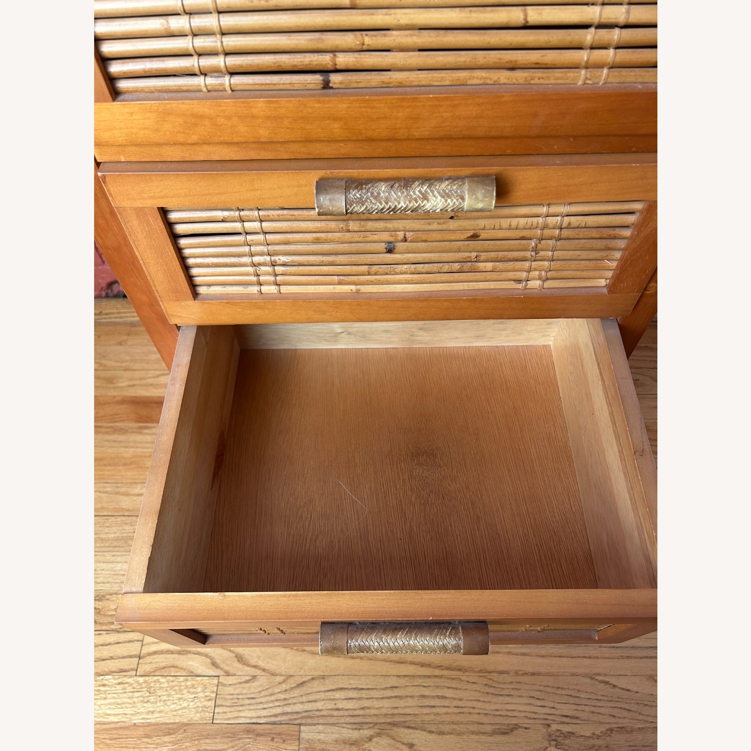 Pier 1 Imports Bamboo Wood Chest of Drawers - image-11