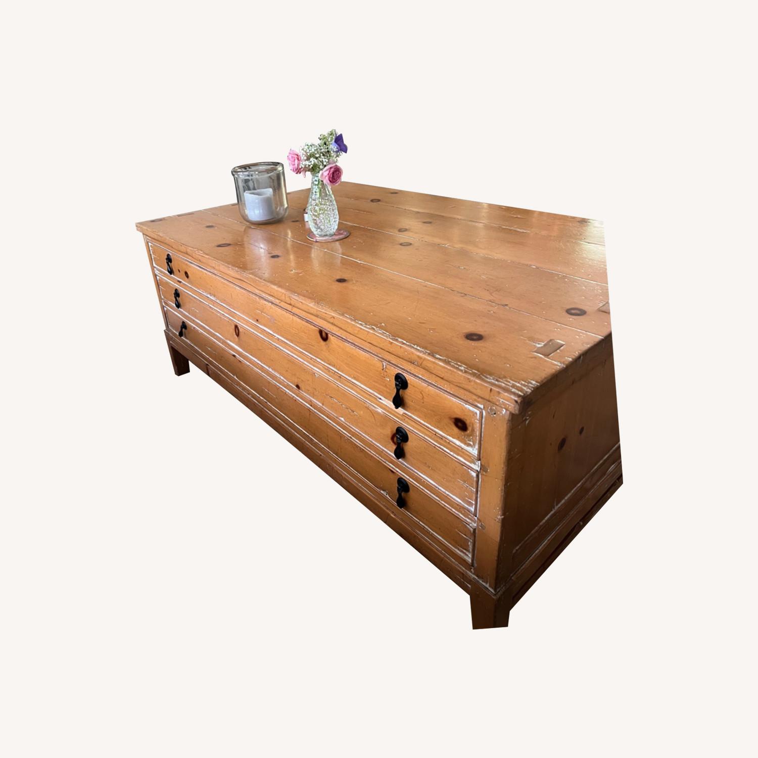 Map Drawer Coffee Table - image-0