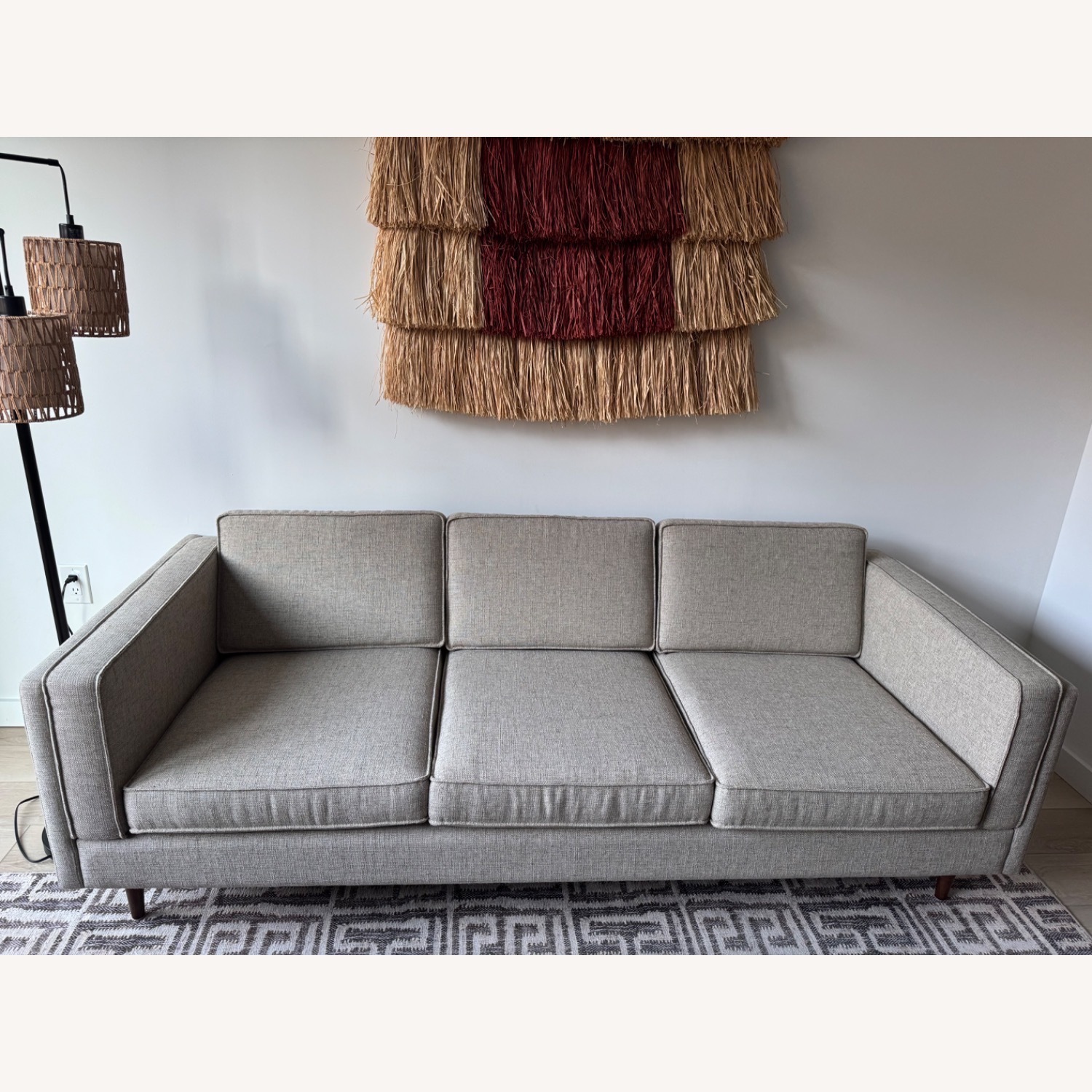 Gus Modern Light Brown Fabric 3+ Seater Sofas - image-2