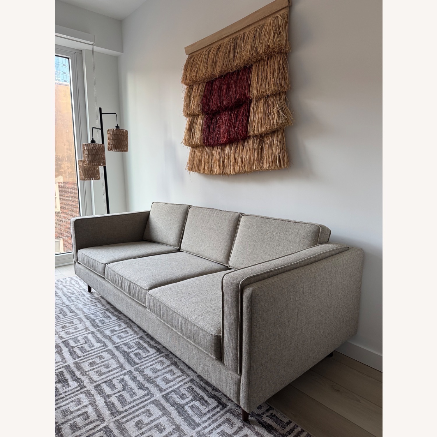 Gus Modern Light Brown Fabric 3+ Seater Sofas - image-3