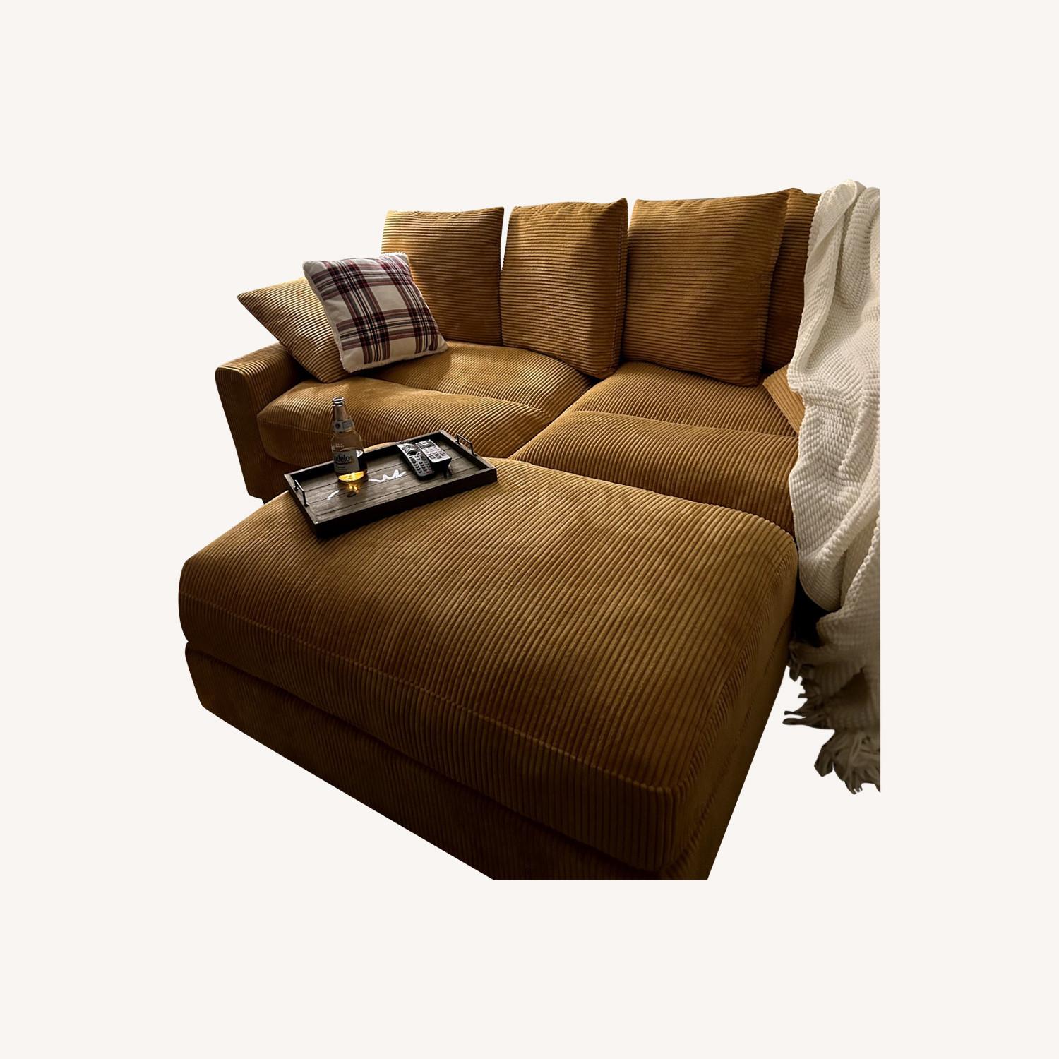 Comfy Plush Cordoray Sofa and Ottoman - image-0