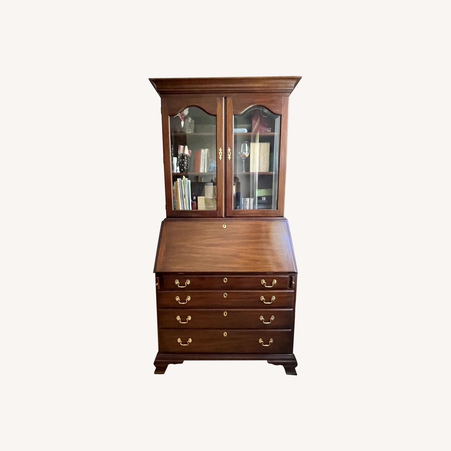 Solid Mahogany Secretary and Bookcase - image-0