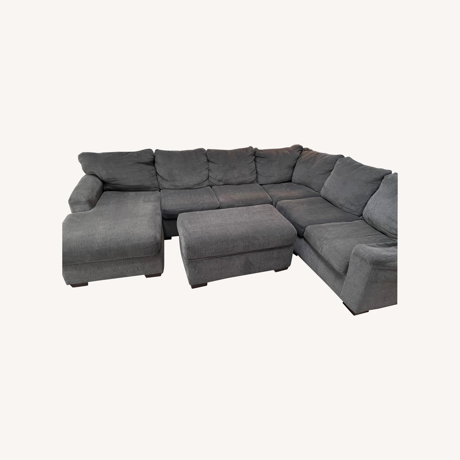 Raymour & Flanigan 2 Piece Sectional - AptDeco