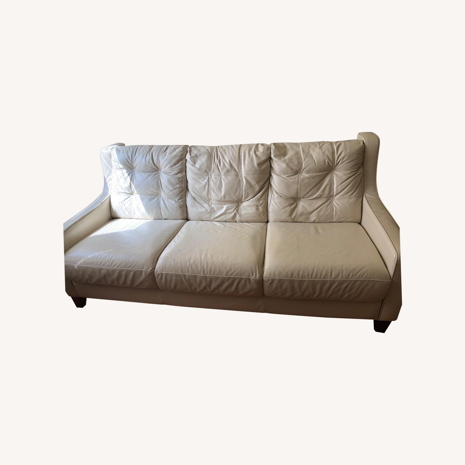 2007 Italian Leather Divani Chateau D'ax Sofa - image-0