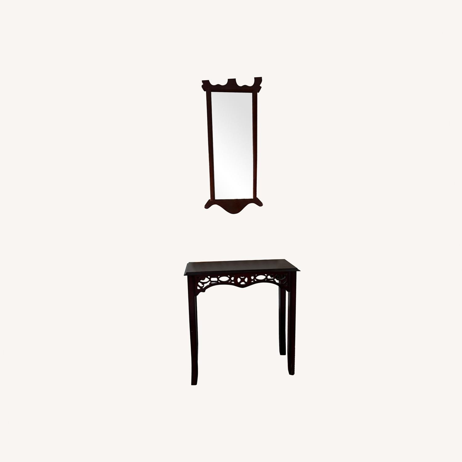 Small Space Console and Mirror - image-0