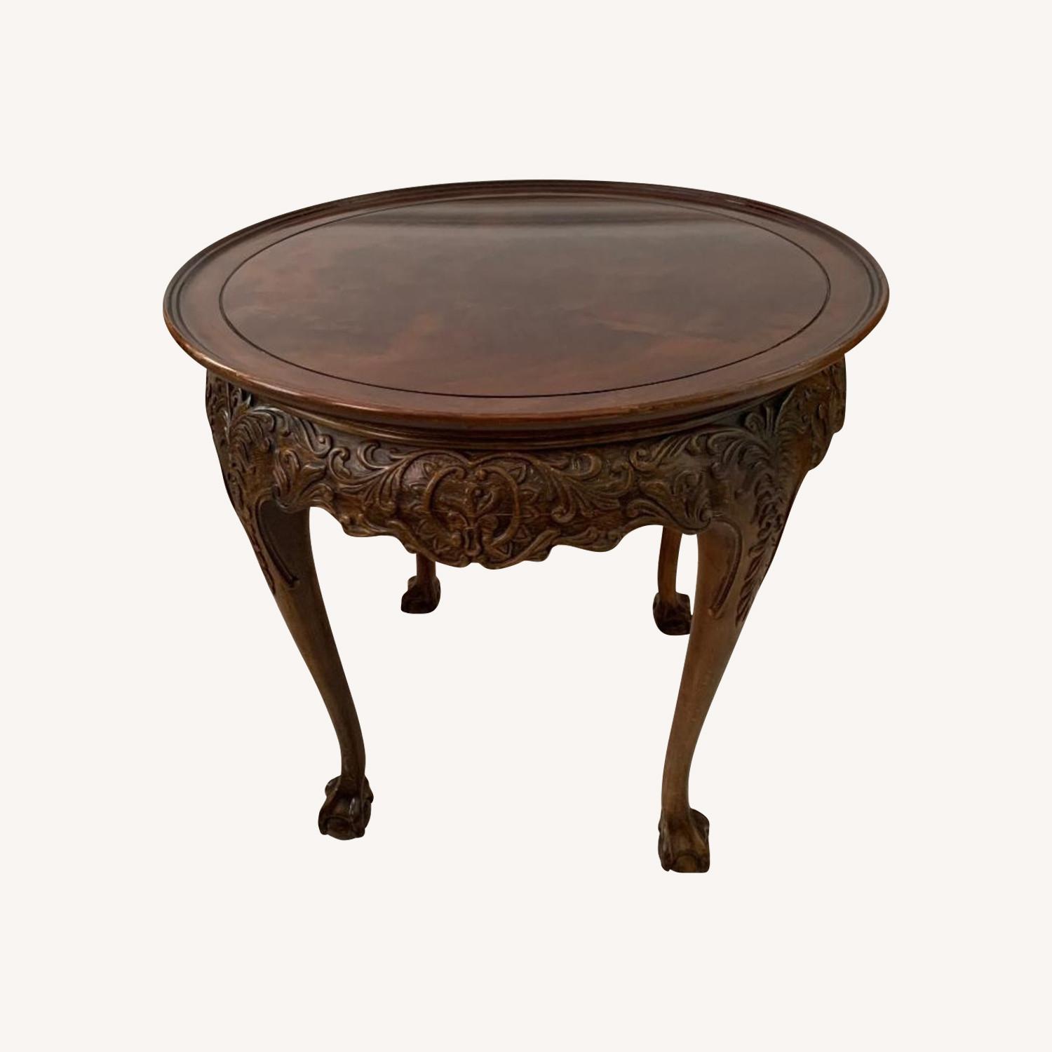 1910s Mahogany Table With the Ball and Claw Feet - image-0